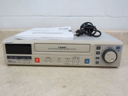 Sanyo SRT-8168 Real Time Video Cassette 4 Head Recorder W/ Manual VCR VHS