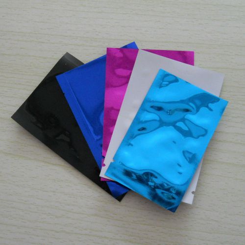 9x13cm 3.5x5.1&#034; Aluminum Foil Bag Colors Vacuum Seal Food Storage Package Pouch