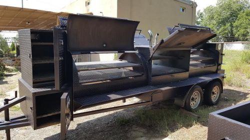Mega t rex bbq smoker cooker grills trailer mobile food truck cater business for sale