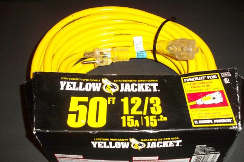 WOODS YELLOW JACKET  50 ft. 12/3 Extension Cord 15a/15.2m #22884