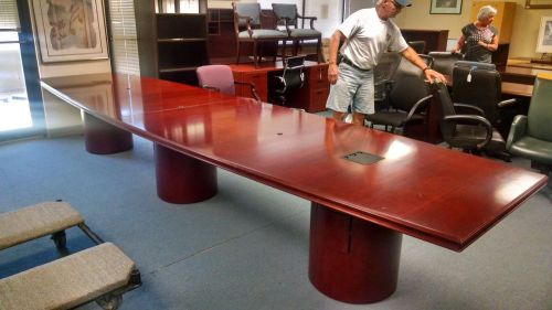 PAOLI TRADITIONAL CHERRY WOOD 16&#039; CONFERENCE TABLE