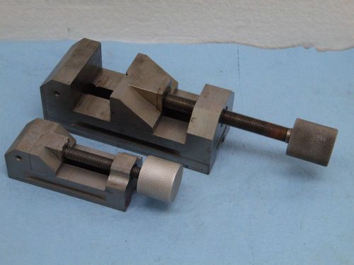 Set of 2 machinist  vise milling grinding  vise  6 x 2 3/8 x 2 3/8, 4x 1.5 x 1.5 for sale
