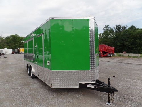 Concession trailer 8.5 x 14 lime food event catering for sale