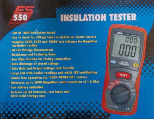 Es 550 insulation tester for sale