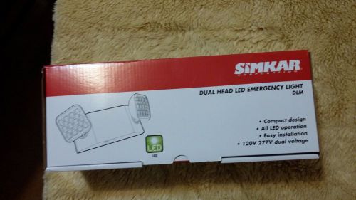 Simkar DLMW Emergency Light with 2 LED Heads NiCad Battery 66-00345