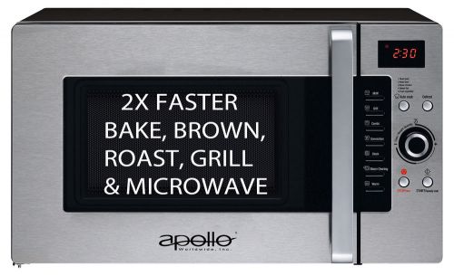 Apollo Half Time Convection Microwave Oven, 1.2 cu.ft., 1600 Watts Cooking Power