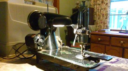 Vintage Webster Sewing Machine W/ Case &amp; Foot Pedal