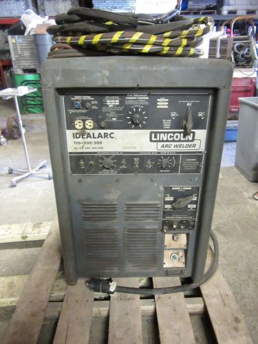 LINCOLN TIG 300/300 WELDER 300 AMP Complete with chiller (0916-010)