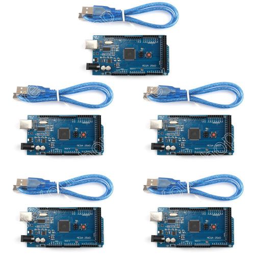 5PCS MEGA 2560 R3 ATMEGA16U2 ATMEGA2560-16AU Board + USB Cable For Arduino BS5.