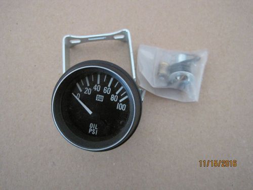 Stewart-warner dial oil pressure indicator gauge 0-100 psi 460az   lot p147 for sale