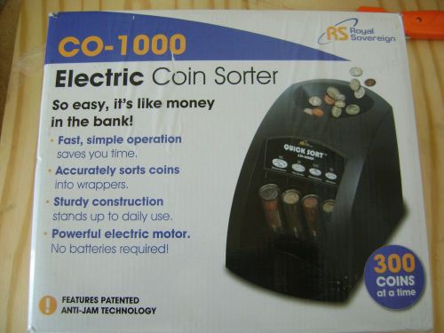 Royal Sovereign CO-1000 Electric 1 Row Coin Sorter