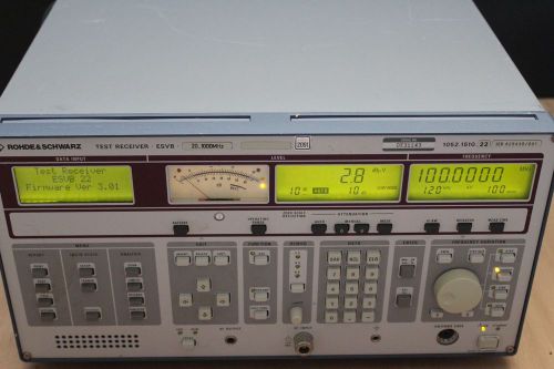 Rohde &amp; Schwarz Test Receiver ESVB 1052.1510.22 ser. 829430/001 (ESVB22)