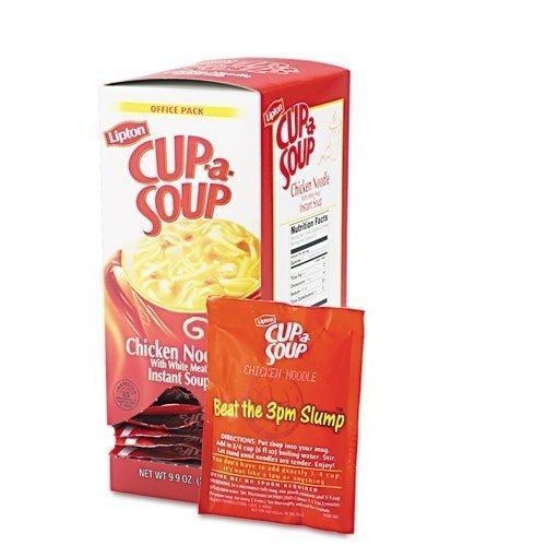 Lipton Cup-a-Soup, Chicken Noodle, Single Serving, 22/Box, Sold as 1 Box
