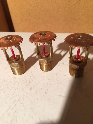 3 Fire Protection Sprinkler Heads Uprights Victaulic V2704 155 2013-14