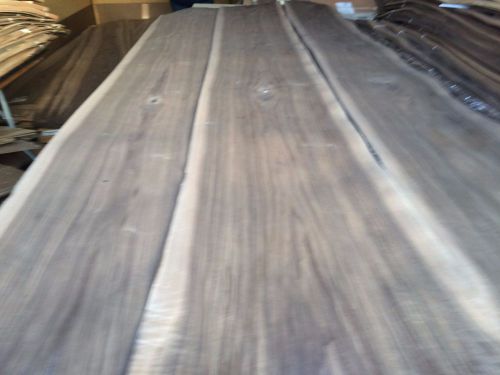 Wood Walnut Veneer 108x13,15,17 ,total 3 pcs  RAW VENEER N1261.