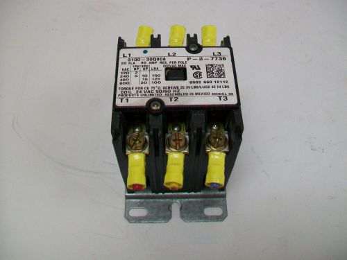 Products Unlimited 600VAC 3 Pole Contactor 3100-30Q808