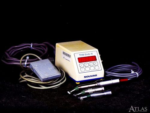 Sybron endo 2003 tcm endo iii dental motor &amp; control console w/ 3 handpieces for sale