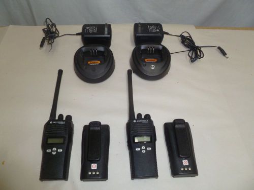TWO Motorola Radius CP200 XLS 146-174 MHz VHF Two Way Radios AAH50KDF9AA5AN b