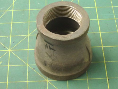 BELL REDUCER 2 X 1-1/2 BLACK IRON PIPE FITTING FEMALE NPT (QTY 1) #56370