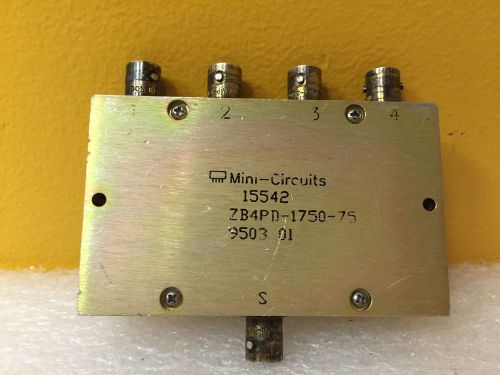 Mini-Circuits ZB4PD-1750-75, 875 to 1730 MHz, BNC (F), 4 Way, Power Splitter