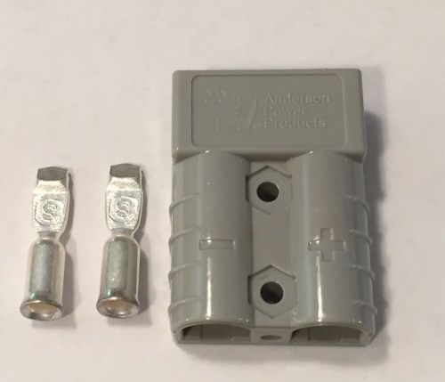 ANDERSON CONNECTOR  KIT, #8AWG WIRE, SB50A 600V, SMALL GRAY,  BATTERY CHARGERS