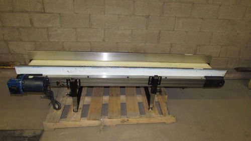 Tec h12 6-6 12&#034; x 82&#034;l rubber belt conveyor 220 v , 3 ph for sale