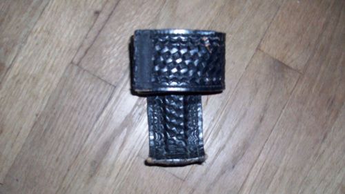 Fire/Police/Security DUTYMAN Basket weave Black leather universal radio holder