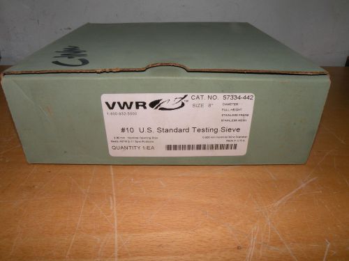 VWR Size 10 US standard testing sieve Sieve Pan 57334-442 10SS8F417115