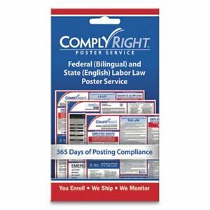 Complyright Labor Law Poster Service, &#034;State Labor Law&#034;, 4w x 7h (COS098434)