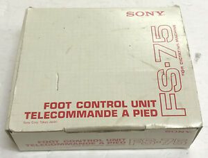 Sony FS-75 Transcriber Foot Control Unit Ships Immediately See Description