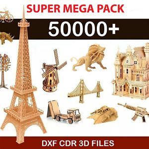 MEGA PACK 50000+ Laser Cut vector DXF CDR EPS 3D files CNC pantograph Doll House
