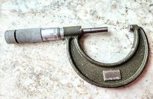 Vintage Lufkin model 1912V 1&#034;-2&#034; micrometer in orig. box