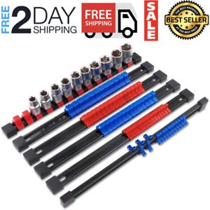 VERTAK 6Pcs Set Abs Socket Organizer Tray ail - Holds up to 86 Sockets 1/4” Driv