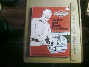 1979 Briggs &amp; Stratton Engine Service and Repair Instruction BOOK Manual vintage