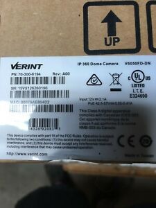 Verint 6050 Fisheye 360 degree camera.  5MP ONVIF (*Vivotek hardware) New In Box