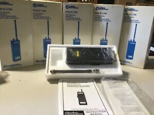 VHF FIVE (5) Complete PRO. Business two-ways with charger cases..