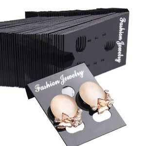 New 100pcs Professional Type Plastic Earring Ear Studs Holder Display  Ca FH