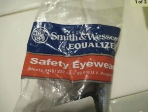 Smith &amp; Wesson Equalizer Safety Glasses Gun Metal Frame UV Protection