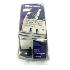 Vintage Rolodex Card File Tray Black 500 2.25&#034;x4&#034; Blank Cards A-Z 1999 66998