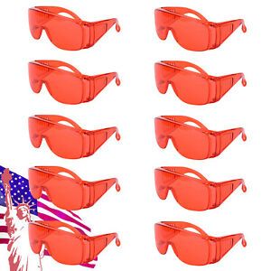 1-10Pcs Dental Protective Shield Glasses Eyewear for Curing Light Whitening Lamp