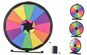 18&#034; Tabletop Prize Wheel 12 Slot Spinning Game with Dry Erase Tradeshow