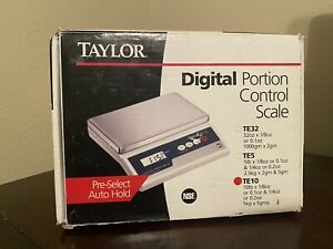 Taylor Precision Products TE10R Electronic Portion Control Scale w/Power Supply