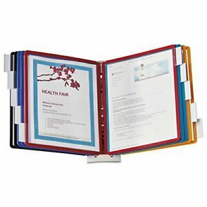 DURABLE Wall Mounted Reference System 10 Double-Sided Panels Letter-Size Asso...