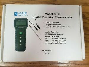 ALPHA TECHNICS MODEL 3000I DIGITAL PRECISION THERMOMETER WRHM