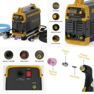 Tooliom Plasma Cutter Tl-50C 50Amp Non-Touch Pilot Air Plasma Cutter Inverter Dc