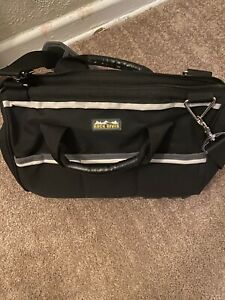 12&#034; x 16&#034; x 9-1/2&#034; 13 Pocket Black &amp; Gray Polyester With Rubber Bottom Tool Bag