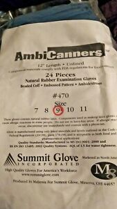 Summit Gloves AmbiCanners 12mil, Unlined, 12&#034; High, Rubber Food Grade