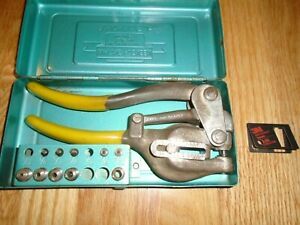 Roper Whitney-Jensen Punch No. 5 Junior Hand Tool and Dies Metal Case USA