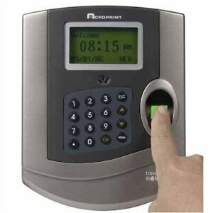 Time/Attendance Biometric System for 125 Employees Gray Sold as 1 Each