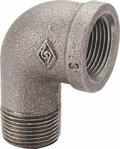 Elbow 90 Deg Black Street 1/2